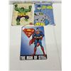 Image 1 : Hulk, Batman & Superman Retro Comic Tin Signs 12" X 8" 3 Lot