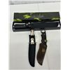 Image 1 : Survivor Series Fixed Blade, Serrated Tactical & Karambit Knives With Sheaths 3 Lot