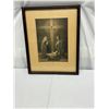 Image 1 : Vintage Religious Sepia Art Print – La Crèche, La Croix Et L’Hostie By Etienne Aza