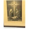 Image 2 : Vintage Religious Sepia Art Print – La Crèche, La Croix Et L’Hostie By Etienne Aza
