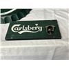 Image 2 : Carlsberg Bottle Cap Sign, 14", Wooden Beer Opener, Bar Decal