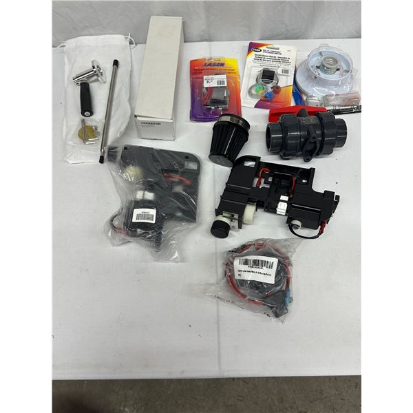 Home repair and maintenance lot includes 10 items: solenoid valves, PVC pipe cutter, and more