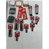 Image 2 : Handyman Lot, 10 Mastercraft Sockets, Hex Head Bolts, Tool Belt Clips, Blades & Square