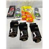 Image 1 : 9-Piece Foot Care Lot, Compression Socks, Aline Insoles Size 9.5-10.5, Odor-Eaters Insoles