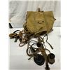 Image 1 : WWII USMC M1941 M41 Upper Pack Backpack, WWII SCR-19 Radio Headset & Microphones