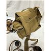 Image 6 : WWII USMC M1941 M41 Upper Pack Backpack, WWII SCR-19 Radio Headset & Microphones