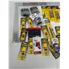 Image 2 : 20+ Piece Tool Lot, Lenox Hole Saws, Saw Blades, Square, Tool Holsters, Drill Bits, T25 Bits & Irwin