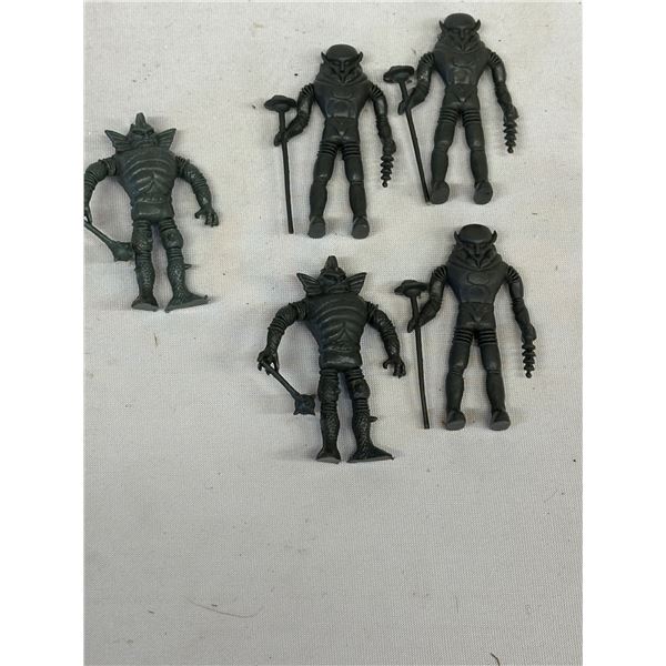 Rare 1983 Dark Adventure Outer Space Men, 5-Piece Hong Kong Variant Toy Lot