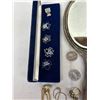 Image 6 : Grandma's Drawer Jewelry Lot, Antique Mirror Stamped Birks Sterling, Chains, Rings & Unverified Meta