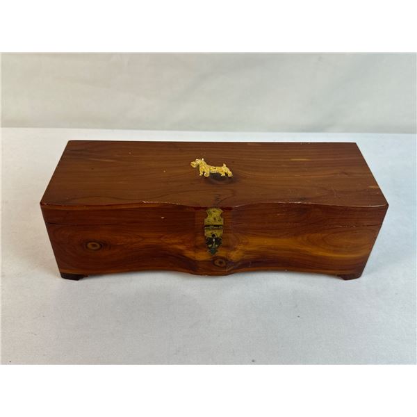 Wood Box with Vintage Items