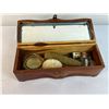 Image 2 : Wood Box with Vintage Items