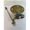 Image 3 : Brass Tray & Silver Plate Lotus Candle holder