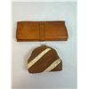 Image 1 : Vintage Prym Italian Leather & Suede Jewelry Case & Change Purse
