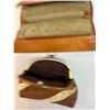 Image 3 : Vintage Prym Italian Leather & Suede Jewelry Case & Change Purse
