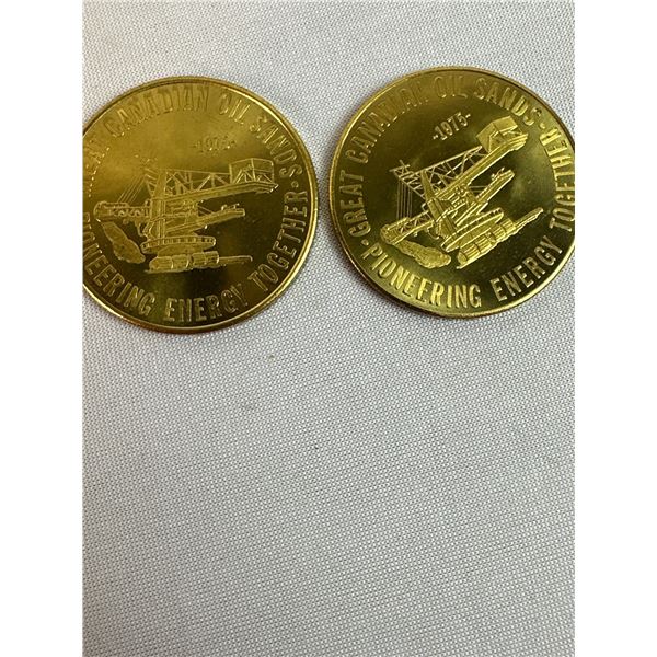 2 Great Canadian Oil Sands Coins