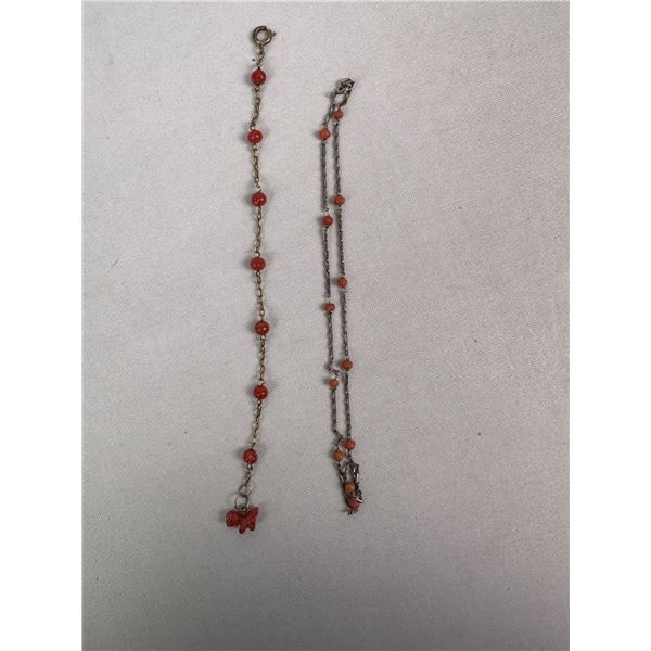 Red Corral Terrier Pendants