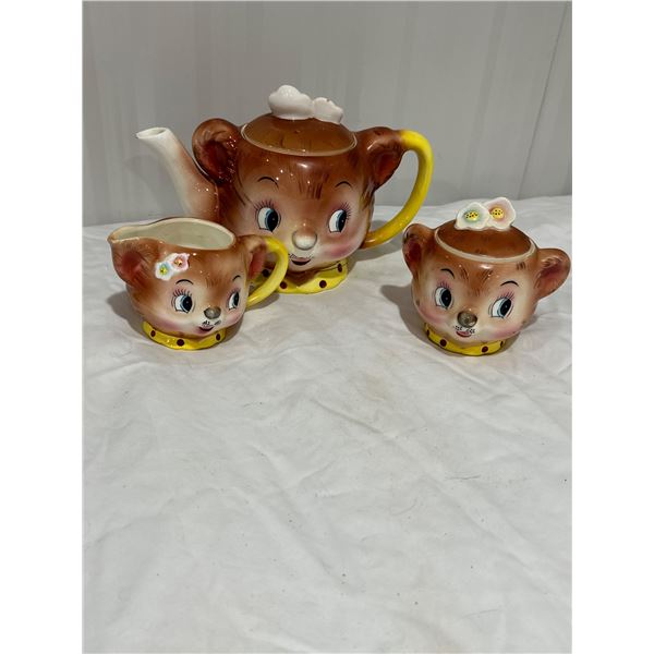 Matching Teapot, Sugar and Creamer