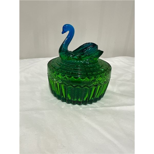 Swan Glass Container