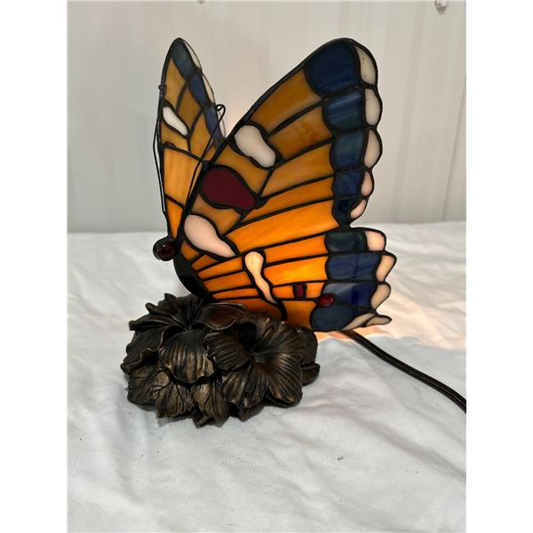 Stained Glass Butterfly Lamp