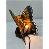 Image 3 : Stained Glass Butterfly Lamp