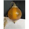 Image 2 : Vintage Amber Swag Light