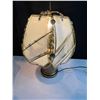 Image 1 : Brass Style Lamp with Glass Shade