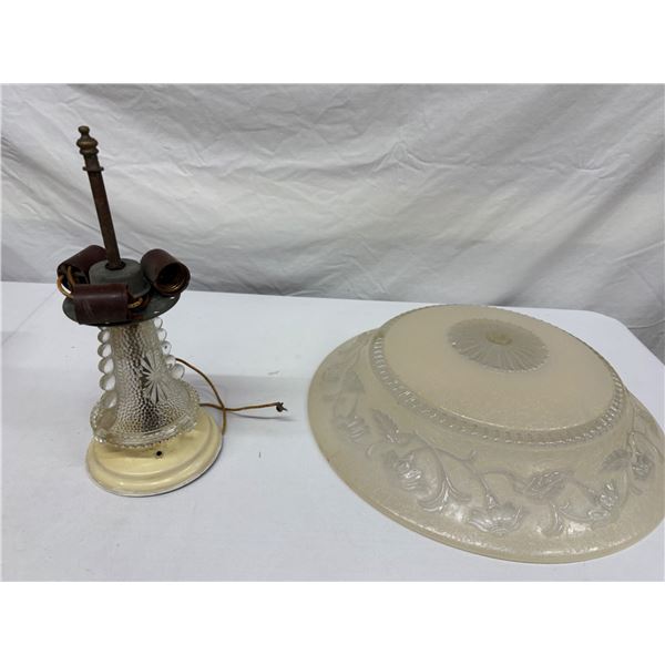 Antique Light and Decorative Glass Shade