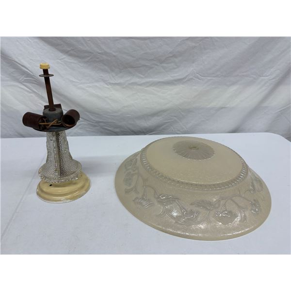 Antique Light and Decorative Glass Shade