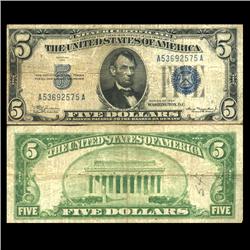 1934 $5 Silver Certificate Circulated (CUR-06040)