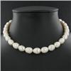 Image 2 : Saltwater Baroque White Pearl Necklace (JEW-250Q)