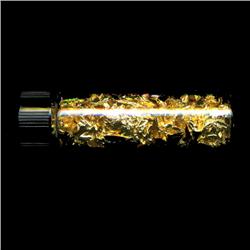 Gold Flakes 10x Larger Vial Pure 24K (COI-5894)