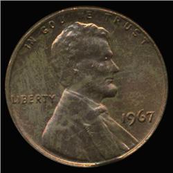 1967 Lincoln Cent Clipped Error Choice UNC (COI-6302)