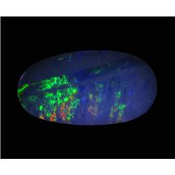 2.47ct Australian Black Opal Doublet Full Fire (GEM-22629C)