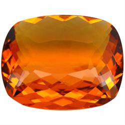 215.5ct AAA Huge Golden Orange Brazil Citrine Cushion   (GEM-23755)