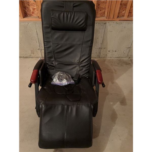 Destress Ultra Black Reclining Massage Chair with Remote