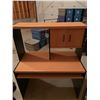 Image 1 : Wood Laminate Computer Desk with Cabinet and Pull-Out Shelf 47"W x 22"D x 54"H