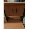 Image 2 : Wood Laminate Computer Desk with Cabinet and Pull-Out Shelf 47"W x 22"D x 54"H