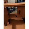 Image 3 : Wood Laminate Computer Desk with Cabinet and Pull-Out Shelf 47"W x 22"D x 54"H