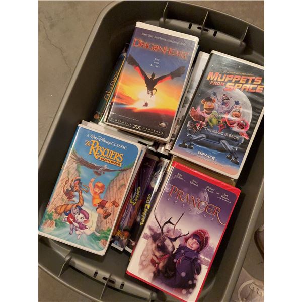 Disney and Family VHS Movies with Animated Titles