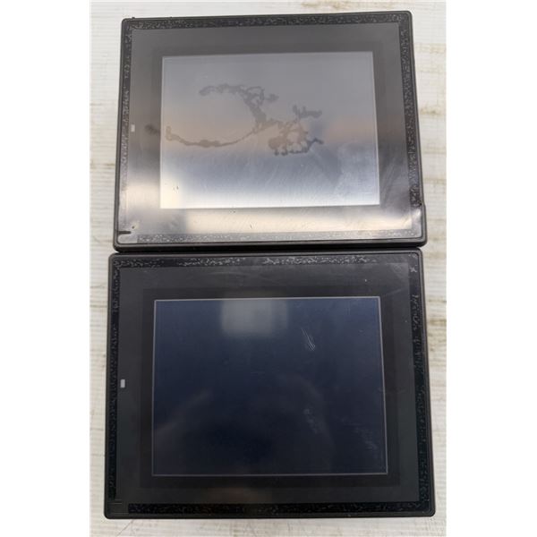 (2) Keyence #VT3-Q5T Touch Panel Displays w/#VT3-E3 Extension Unit