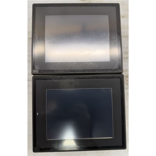 (2) Keyence #VT3-Q5TA Touch Panel Displays w/#VT3-E3 Extension Unit