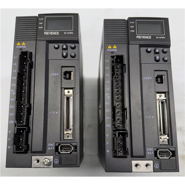 (2) Keyence #SV-075P2 AC Servo Drives
