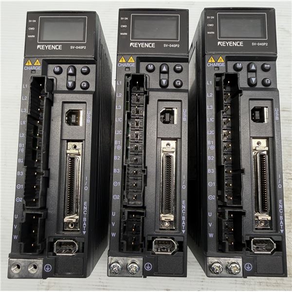 (3) Keyence #SV-040P2 AC Servo Drives