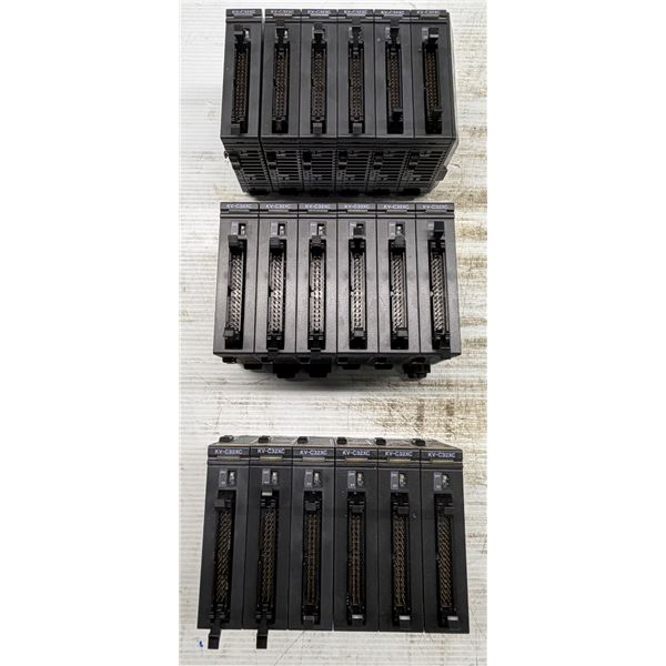 Lot of (18) Keyence #KV-C32XC Input Modules