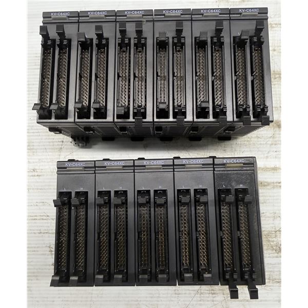Lot of (11) Keyence #KV-C64XC Input Module