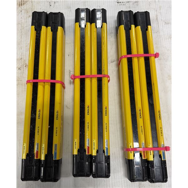 (3) Set of Keyence #GL-R16H Safety Light Curtains