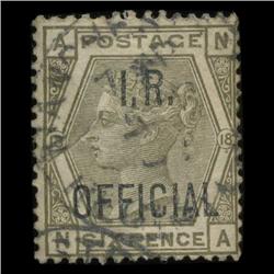 1882 RARE British 6p Victoria Official Stamp Hi Grade UNUSED (STM-0052)