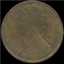 1866 Britain Victoria Penny Better Grade (COI-7045)