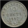 Image 2 : 1947 Canada Newfoundland 10c Silver Hi Grade RARE (COI-6744)