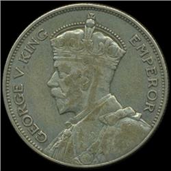 1933 New Zealand 1/2 Crown George V High Grade (COI-6966)